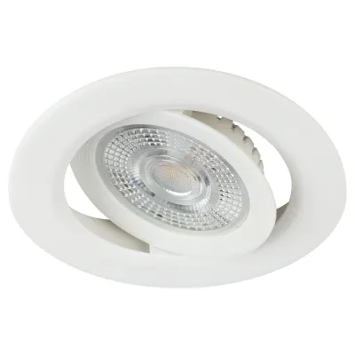 Светильник светодиодный встраиваемый ЭРА KL LED 25A-5 3K WH круглый поворотный белый 5Вт 3000К
