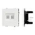 Механизм сдвоенной компьютерной розетки SCT-NOBE-MPC2-SFPL-WH, RJ-45, CAT6, Белый