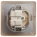 GLOSSA РОЗЕТКА с заземлением со шторками с крышкой. 16А. IP44. в сборе. БЕЖЕВЫЙ