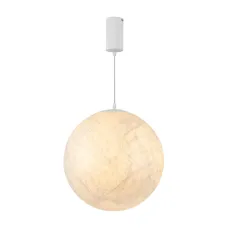 Светильник SP-SILKA-HANG-R400-12W Warm2700, WH, 330 deg, 230V, IP20, Натуральный шелк, 3 года