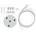Светильник LED ЭРА Geometria SPO-143-W-40K-056 Igrek 56Вт 4000K 4500Лм IP40 900*80 белый подвесной драйвер внутри