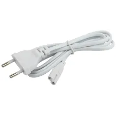 Сетевой шнур ЭРА LLED-А-CABLE-1m-W для светильников LLED-01/LLED-02/LLED-01-Х-E, длина 1 м с вилкой