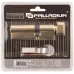Цилиндровый механизм ''PALLADIUM'' асимметричный, 90 мм, ключ-завертка, латунь