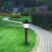 Садово-парковый светильник ЭРА НТУ 01-60-008 Поллар напольный черный IP54 Е27 max60Вт h660мм