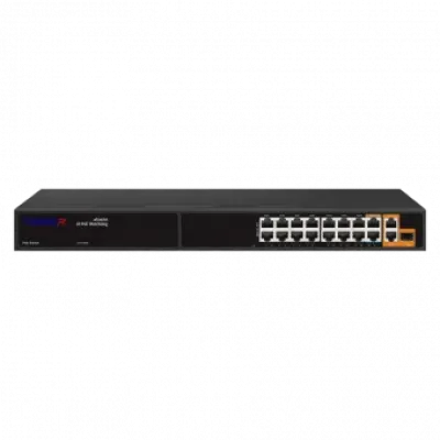 Коммутатор неуправляемый 16x1Гбит/с (RJ45 с PoE+), 2x1Гбит/с (RJ45) + 1x1Гбит/с (SFP) 285Вт