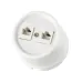 Розетка двойная компьютерная RJ45 белая Болонь TDM