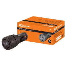 Сигнализатор звуковой AD22-22M/k23 d22 мм 24В DC/AC черный TDM