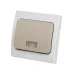 Выключатель 1-кл. с подсветкой скрытой установки IP54 10А серый Вуокса