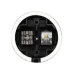 Розетка телефонная RJ11 + компьютерная RJ45 черная Болонь TDM
