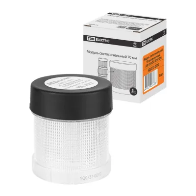 Модуль светосигнальный 70 мм прозрачный (LED 24В DC) IP54 TDM