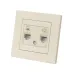 Розетка телефонная RJ11 + компьютерная RJ45 сл. кость Сенеж