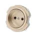 Розетка 2П 16А 250В с защ. шт. шампань  Байкал TDM