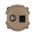 Розетка компьютерная RJ45 + TV розетка оконечная бронза  Байкал TDM