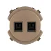 Розетка компьютерная двойная RJ45 бронза  Байкал TDM