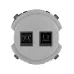 Розетка телефонная RJ11 + компьютерная RJ45 платина  Байкал TDM