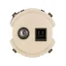 Розетка компьютерная RJ45 + TV розетка оконечная шампань  Байкал TDM