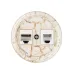 Розетка телефонная RJ11 + компьютерная RJ45 мраморная Болонь TDM