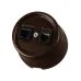 Розетка телефонная RJ11 + компьютерная RJ45 коричневая Болонь TDM