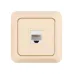 Розетка компьютерная (RJ-45) открытой установки IP20, сл. кость Ладога
