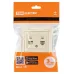 Розетка компьютерная двойная RJ45 сл. кость  Лама