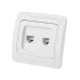 Розетка компьютерная RJ-45 + TФ (RJ-11) белая ''Валдай'' TDM
