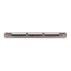 Коммутационная панель NIKOMAX 19", 1U, 24 порта, Кат.5e (Класс D), 100МГц, RJ45/8P8C, 110/KRONE, T568A/B, полный экран, с органайзером, металлик - гарантия: 5 лет расш