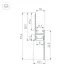 Профиль PLINTUS-FANTOM-BENT-H20-SIDE-2000 WHITE (ARL, алюминий)