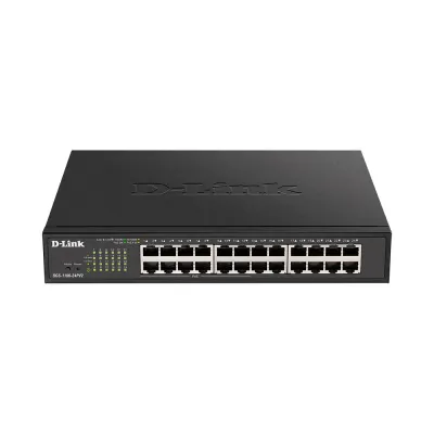 Коммутатор управляемый L2, PoE, 24x10/100/1000Base-TX, 100 Вт