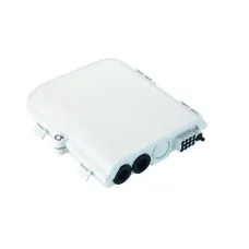 Бокс оптический настенный FTTx, IP65, 8 адаптеров, белый