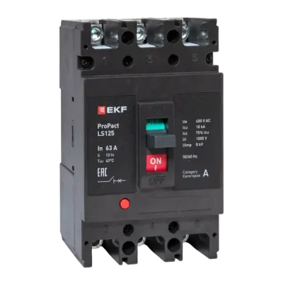 LS125 18кА 3P 63А ProPact EKF
