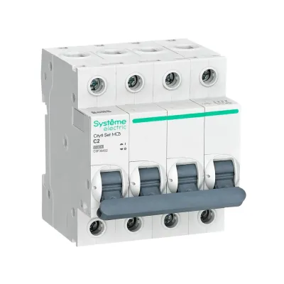 Автоматический выключатель C 2A 4P 6kA City9 Set