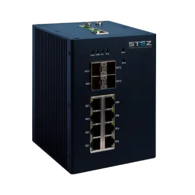 Коммутатор промышленный управляемый L3 4 порта 100/1000Base-X SFP 8 портов 10/100/1000Base-TX STEZ3000-8G-4GSFP