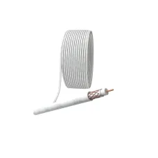 ЭРА Кабель коаксиальный RG-6U, 75 Ом, Cu/(оплётка Cu 64%), PVC, цвет белый, бухта 100 м (4/96)