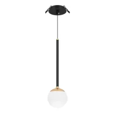 Светильник светодиодный SP-BEADS-HANG-BUILT-T-R100-8W Warm3000 (BK-GD, 180 deg, 230V) (ARL, IP33 Металл, 3 года)