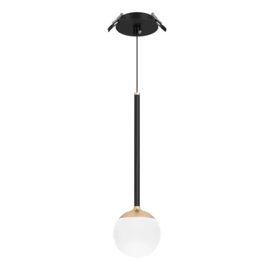 Светильник светодиодный SP-BEADS-HANG-BUILT-T-R100-8W Warm3000 (BK-GD, 180 deg, 230V) (ARL, IP33 Металл, 3 года)