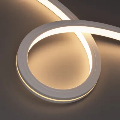 Лента герметичная MOONLIGHT-TOP-X280-20x20mm 24V Warm3000 10 W/m, IP67, 15m, wire x1, вывод боковой, 5 лет
