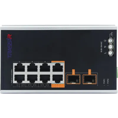 Коммутатор неуправляемый 8x1Гбит/с (RJ45 с PoE+), 2x1Гбит/с (SFP) 130Вт