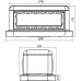 Напольная башенка BUS, 12 модулей, серая