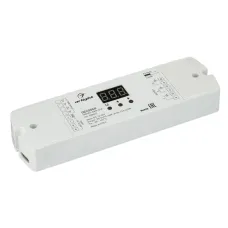 Декодер SMART-DMX-SUF 12-24V, 3x6A, IP20, пластик, 5 лет