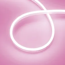Лента герметичная AURORA-PS-A120-12x6мм 24V Pink 10 W/m, IP65, 2835, 5м силикон