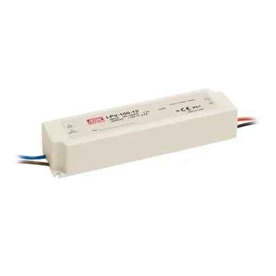 Источник питания AC-DC, 100Вт, IP67, вход 90-264В AC, 47-63Гц,120-370В DC выход 24В,4.2A, в кожухе