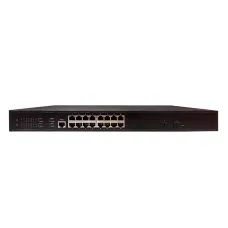 Коммутатор управляемый 16x1Гбит/с (RJ45 с PoE+), 2x1Гбит/с (SFP) 300Вт