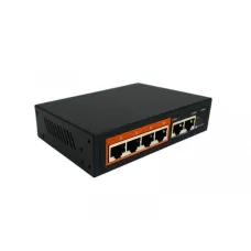 Коммутатор управляемый L2 с обл. упр. 4x100Мбит/с (RJ45 с PoE+) 2x100Мбит/с (RJ45) Uplink 52Вт
