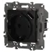 Розетка ЭРА Elegance 14-4108-05 2P+E 16A-250В со шторками с USB type-A+C 5В-3А антрацит