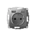 ATLASDESIGN РОЗЕТКА 16А c 2 USB A+C, 5В/2,4А/3,0А, 2х5В/1,5А, механизм, СТАЛЬ