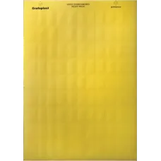 Табличка маркировочная, полиэстер 9х12мм. желтая