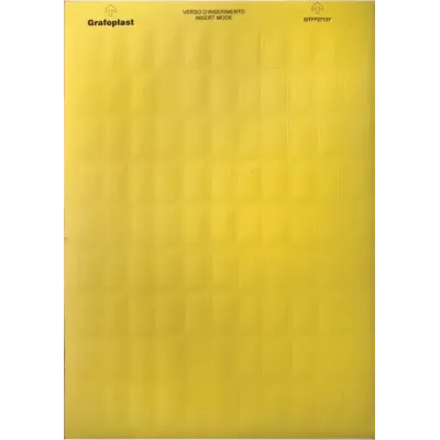 Табличка маркировочная, полиэстер 9х12мм. желтая