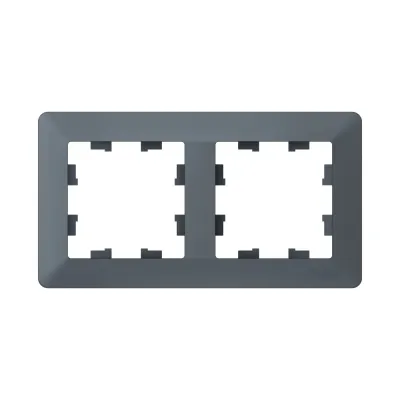 ATLASDESIGN AIR 2-постовая РАМКА, ГРИФЕЛЬ/дымчатый черный
