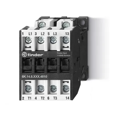 Контактор 3NO 10A (АС3 400В) + 1NO 2A 230В АС IP20