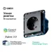 ATLASDESIGN SMART РОЗЕТКА с заземл., со шт., Zigbee, L+N, 16А, мех., КАРБОН